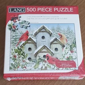 NEW Lang Birds In The Garden 500 Piece Puzzle